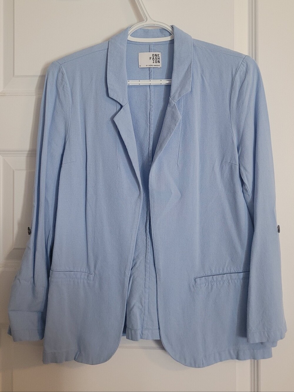 Vero Moda Light Blue Open-Front Blazer